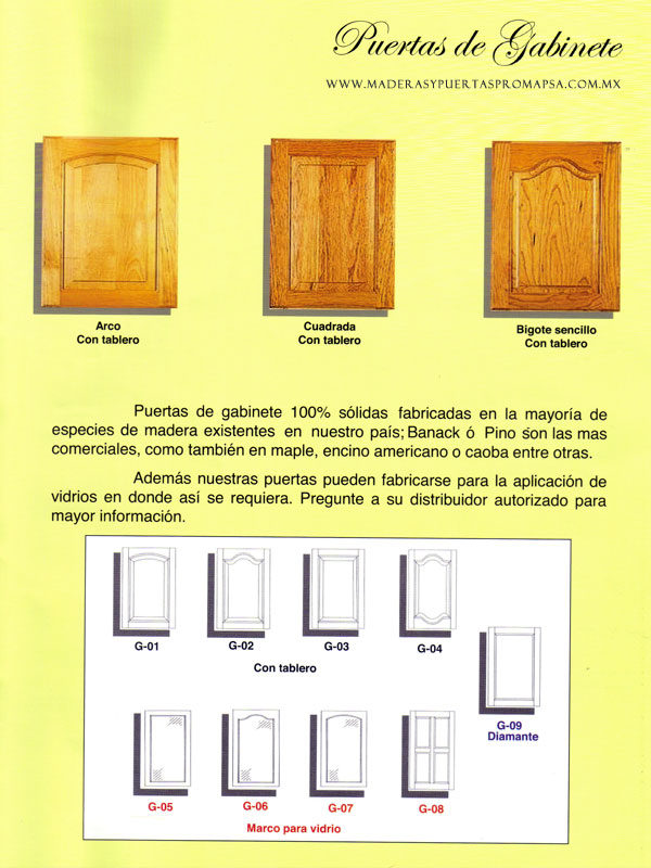 Puertas de Madera para PROMAPSA